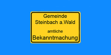 Amtliche Bekannmachung Aufstellungsbeschluss B-Plan und FN-Plan Wicklein