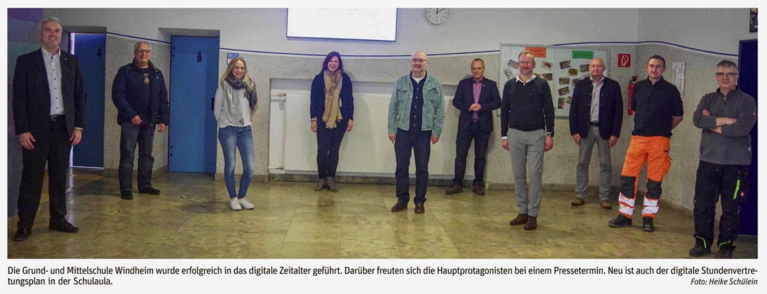 Digitalisierung macht in Windheim Schule