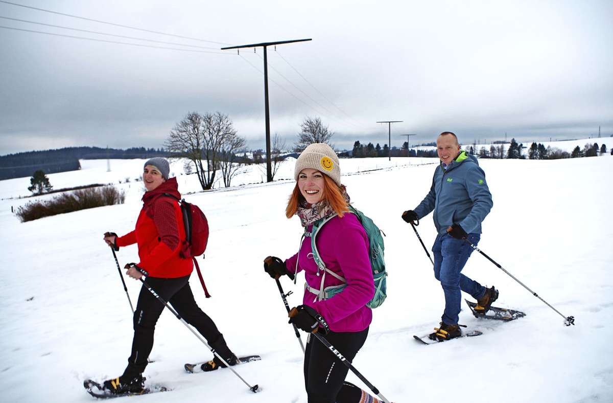 Schneeschuhwandern in Steinbach am Wald