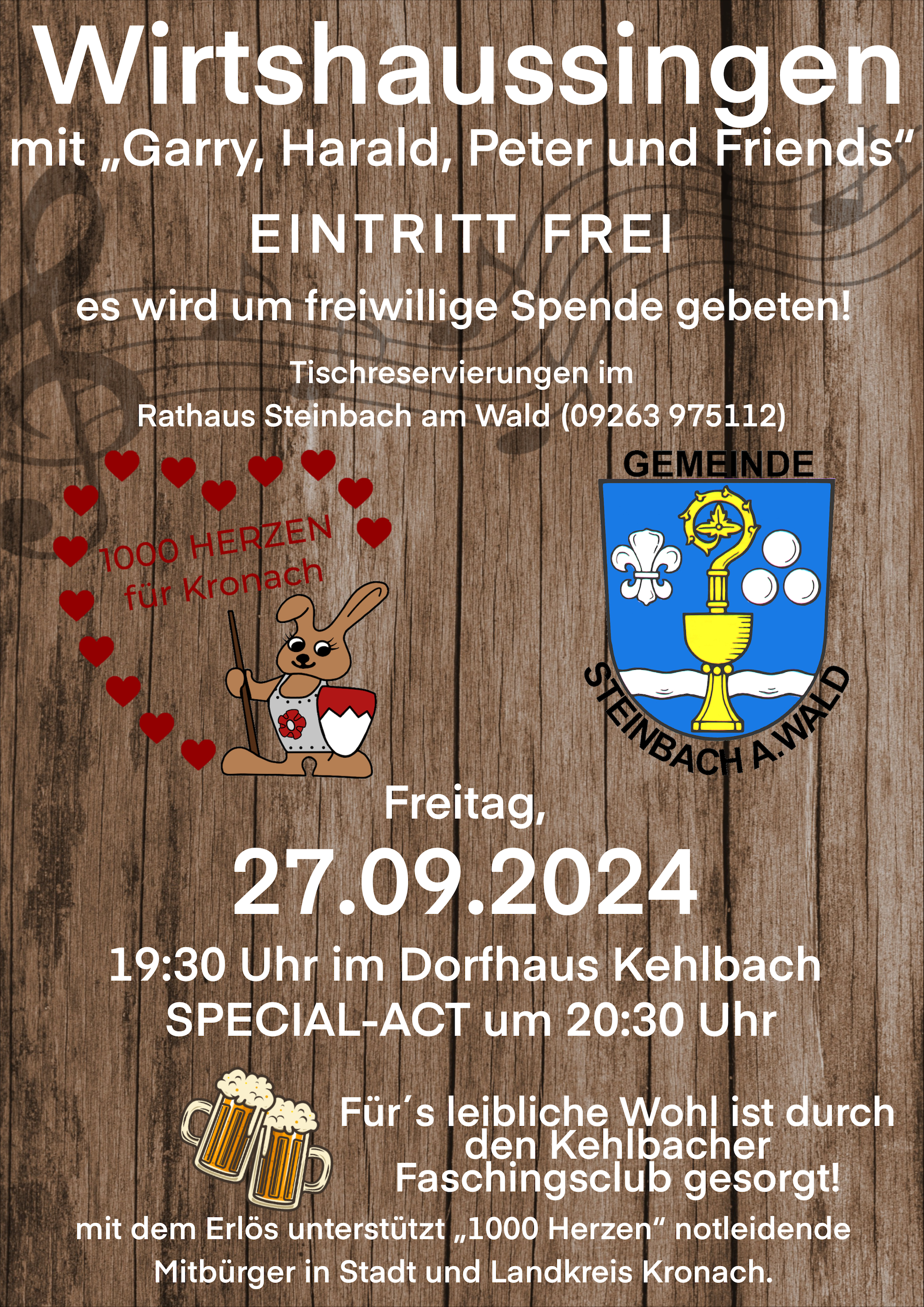 Wirtshaussingen im Dorfhaus Kehlbach