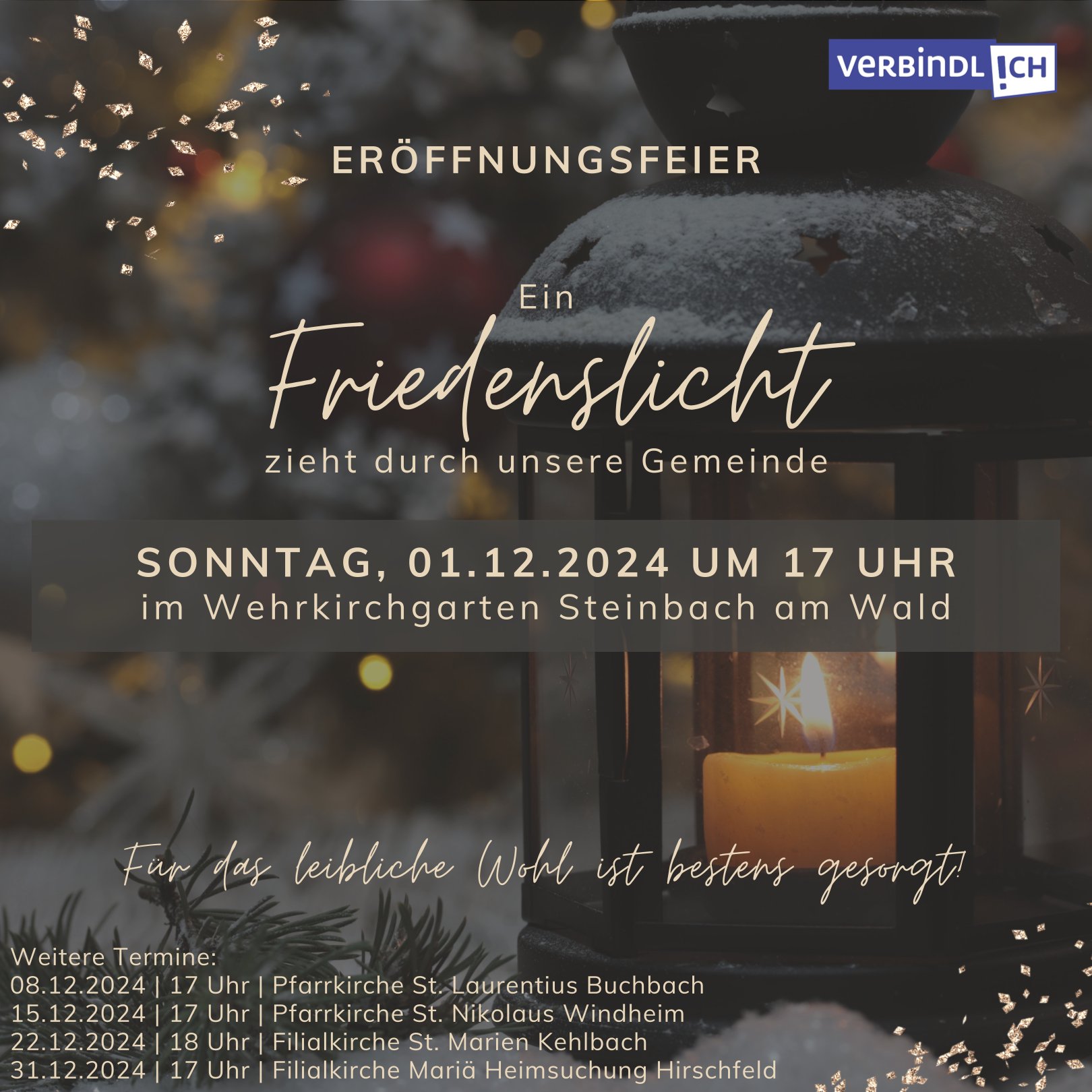 Eröffnungsfeier - Ein Friedenslicht zieht durch unsere Gemeinde
