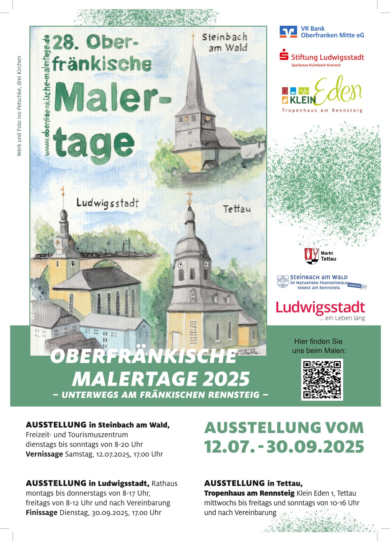 Oberfränkische Malertage 2025 - ​Unterwegs am fränkischen Rennsteig