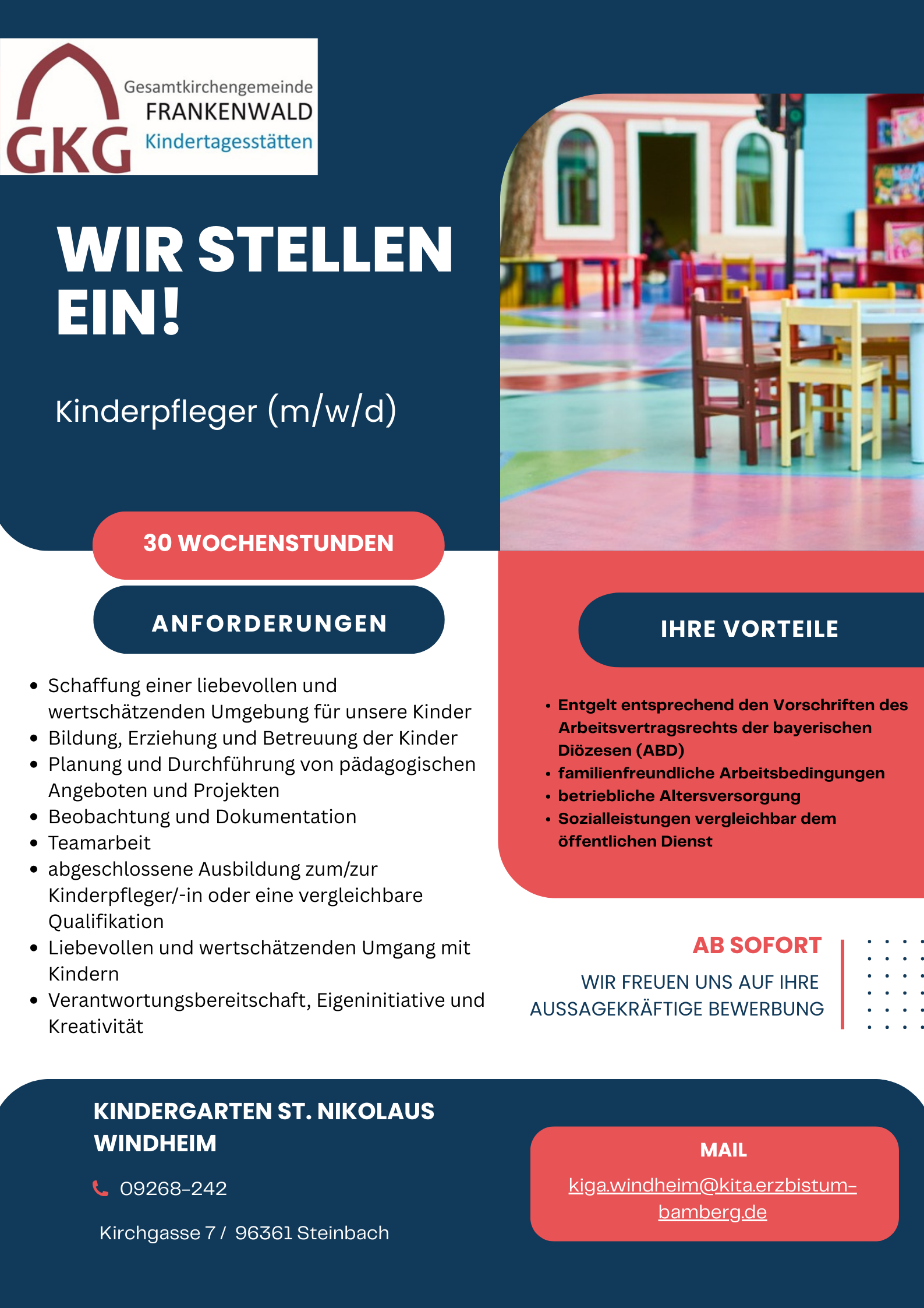 Kinderpfleger Kita Windheim